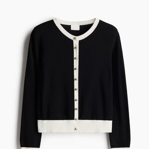 H&M Black and White Cardigan